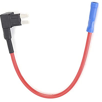 Fabater Bil Auto Circuit Tap Kit med Säkringshållare - 5st 32V Lågprofil Bladsäkringssats för Snabb Installation Av 12V Tillbehör, Korrosionsbeständig ABS-legering