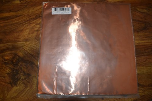Allparts® »EP-4991-000 COPPER SHIELDING TAPE ADHESIVE BACKING« Abschirmfolie mit selbstklebender Rückseite -30x30cm - Kupfer