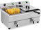 Royal Catering Friggitrice Elettrica con Rubinetti di Scarico RCEF 13DB (2 x 13 L, 230 V, 2 x 3200 W, Acciaio Inox, Plastica)