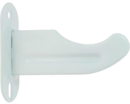 Console à visser pour radiateur fonte - Epoxy blanc - Axe 65 mm