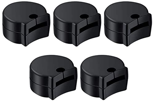 KOMUNJ 5er-Set Klarinette Gummi Thumb Daumen Rest Daumenkissen Daumenschoner, bequem Daumenschoner für Klarinette, Musikinstrumente Schutz Zubehör, Schwarz