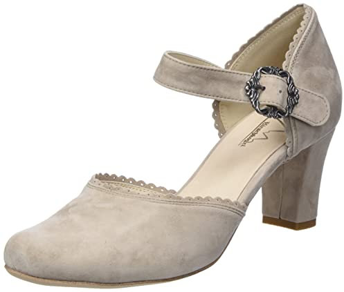 Hirschkogel Damen Pumps, Taupe, 43 EU