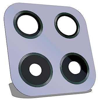 IS-TECK Kompatibel mit Samsung Galaxy A22 4G A225F Ersatz Kamera Glas Linse inkl. Kleber Set (Violet)