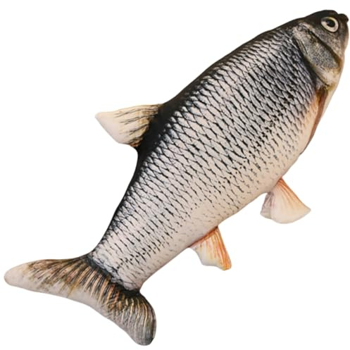 OUKEYI 31.5 inches / 80 cm Simulation Fish Plush Toy ,Soft Fish Cushion Pillow grass carp Plush Pillow Stuffed Toy Throw Pillow for Home Decoration Gift Kids Pillow Stuffed Animal Toy