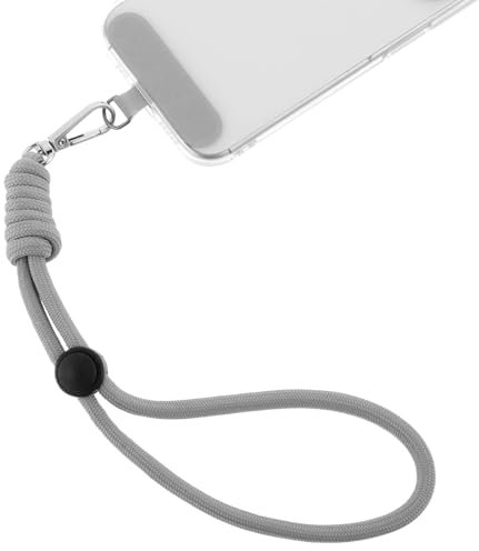 HJZHII Cadena corta para teléfono móvil, universal, ajustable, correa de mano para teléfono móvil, correa ajustable para la muñeca de la mayoría de los teléfonos, antipérdida con parche ultrafino,
