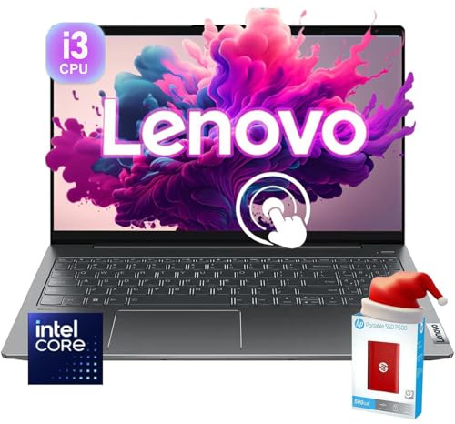 Lenovo Newest 15.6 Touchscreen IdeaPad • 16GB RAM • 1TB SSD (512GB SSD withHP 512GB P500 Portable SSD) • Intel 6-Core CPU • FHD (1920 x 1080) • Wi-Fi 6 • Bluetooth • Type-C • HDMI • Windows 11 Pro