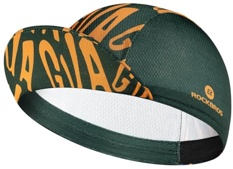ROCKBROS Cappellino Ciclismo Estivo, Berretto Sottocasco Bici, Cappello Traspirante Assorbente, Berretto Parasole per Escursione Pesca Corsa, Uomo Donna
