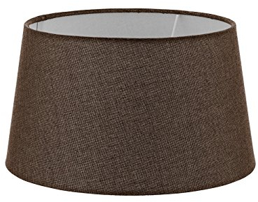 EGLO 1+1 Vintage Universal-Braun Stoff, Leinen, Lampenschirm – Lampenschirm in Farbtönen (Universal, Innen, Braun, Stoff, Leinen, 165 mm, 768 G)
