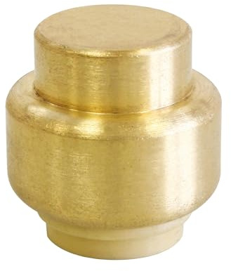 SOMATHERM FOR YOU, Bouchon laiton à clipser pour tubes cuivre, PER ou multicouche Ø16 mm - Raccord auto-étanche, montage rapide sans outil, pression max 4 bars, température max 90°C