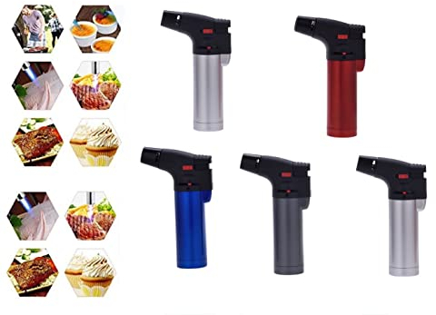 1 PC Mini Chalumeau Couleur Aléatoire Prof Metal Allume Gaz Cuisine Bricolage torche à gaz butane cuisiner, crème brûlée, et barbecue