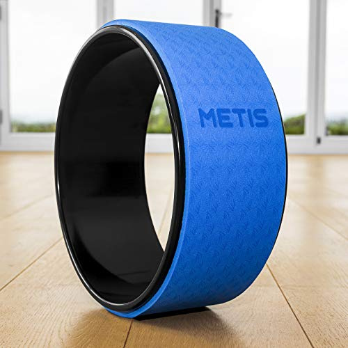 METIS Yoga Wheel/Back Roller - Foam Cushion Back Stretcher [12.6in x 5in]