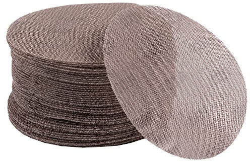 UPWOOD 50PCS 150mm 6 Inch Mesh Sanding Discs 600 Grit Hook&Loop, Dust Free | Anti-Blocking Net Sandpaper Sheets for Car Body, Wood, Metal, Plastic, Paint, Adapts to All 150 mm Sander Grinder Polisher