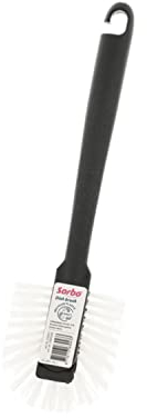 Sorbo Brosse à Vaisselle recyclée, 98% Plastique recyclé, Crochet de Suspension pour Le Rangement, Brosse à Vaisselle Extra Solide et Durable, Nettoyage Durable