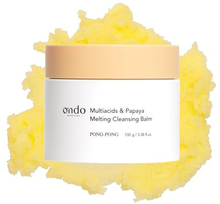 Ondo Beauty 36.5 MULTIACIDS & PAPAYA CLEANSING BALM, Gesichtsreinigungsbalsam, Make-up-Entferner mit Papaya-Extrakt, 100 g