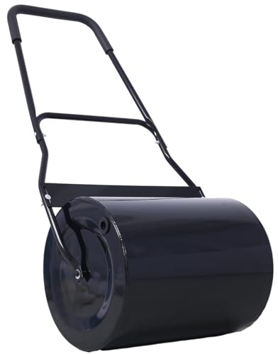 HMKJHL Lawn Roller, 16 Gallon Heavy-Duty Tow Behind Water/Sand Filled Sod Drum Roller for Garden Yard Park