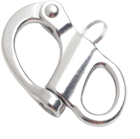 Manille en acier inoxydable au design élégant avec fonction de libération facile du piston (69 mm)