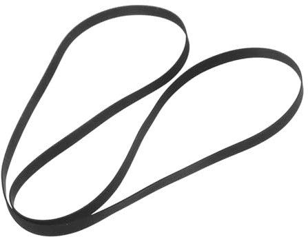 DIYEAH Cinghia Per Giradischi in Gomma Resistente Da 54 Cm, Accessorio Ricambio Per Fonografi, Per Riparazione e Sostituzione Giradischi Nera