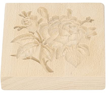 HWGING Moule à Biscuits en Bois, à Dégagement Facile, Réutilisable, Lavable, à Découper, Presse à Tampons, Moule pour la Cuisson en Cuisine à Domicile (Rose)