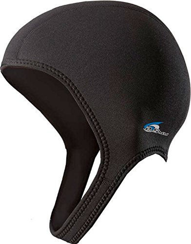 NeoSport Wetsuits Premium Neoprene 2.5mm Sport Cap, Black, Small - Diving, Snorkeling & Wakeboarding