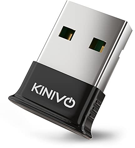 Kinivo USB Bluetooth Adapter for PC BTD400 (Bluetooth 4.0 Dongle Receiver, Low Energy) - Compatible with Windows 11/10/8.1/8, Raspberry Pi, Linux, Laptop & Headphones