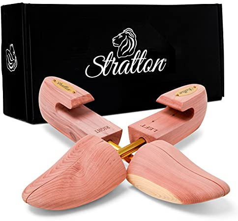 Stratton MENâS ADJUSTABLE SPLIT TOE CEDAR SHOE TREE - GROWN IN USA (Medium / 8.5-9.5 US, 1-pack)âŠ