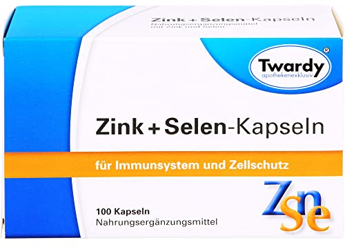 Astrid Twardy Zink + Selen-Kapseln 100 Stück, Nahrungsergänzungsmittel für Immunsystem und Zellschutz, glutenfrei, laktosefrei, essenzielle Spurenelemente