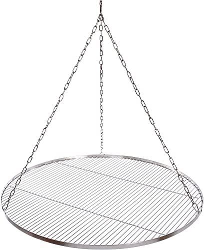 100 cm Grillrost Edelstahl für Schwenkgrill 3 Bein BBQ Grill Rost mit Seil neu