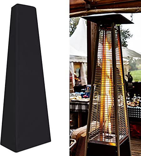 NA Patio Heater Cover, Garden Outdoor Heavy Duty Waterproof Protection Cover for Pyramid Heaters, Furniture Cover, Suitable for Indoor Outdoor Heaters, Black