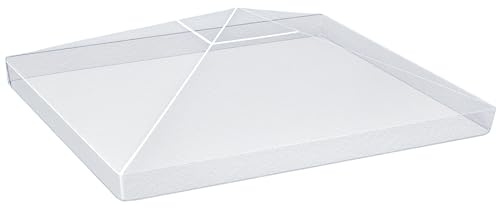 Outsunny Cubierta Protectora para Gazebo 3x3 m Cubierta Impermeable para Pérgola Toldo Carpa Funda Protectora Protección contra la Intemperie Transparente
