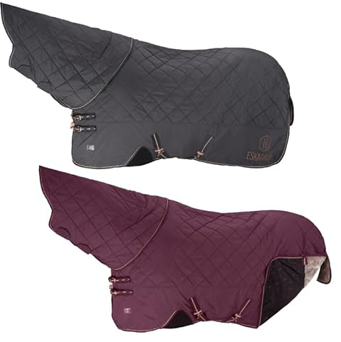 Eskadron Heritage DURA - Manta estable para establo con cuello detenido FF80, tamaño 135 cm, color Cassis