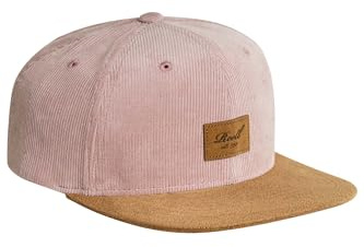 Reell Camoscio Cap, Cappellino da donna e da uomo, Cord rosa argento, Taglia unica