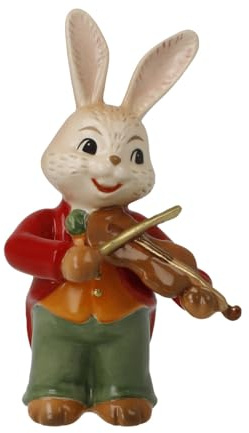 Goebel Figura de Conejo pequeño Violinista - Pascua, 4 x 4,50 x 8