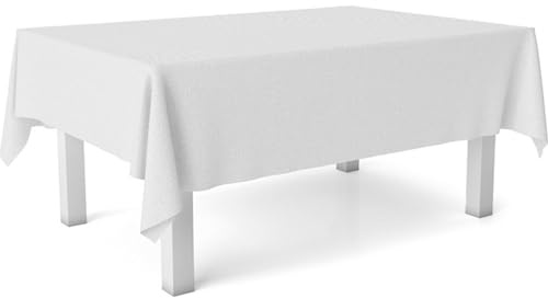 ECOMMERC3 | Mantel Hule Tamaño 180x140 Repelente Manchas - Mantel Hule Color TER Blanco 100% Made in Spain NO traspasan Líquidos