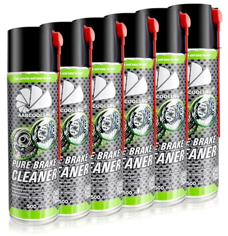 AAB Cooling 6x Motorrengöring 500ml - Avfettningsspray för Motorutrymme, Motordelsrengöring, Rengör Kåpor, Fästen och Metall, Bilvårdsspray, Snabbtorkande, Utan Rester