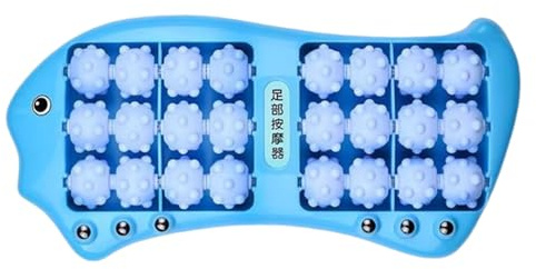 Rouleau de massage des pieds pour les pieds | Double appareil de massage musculaire avec perles magnétiques | 24 roues, outil de relaxation en forme de poisson pour talon, semelle musculaire, voûte