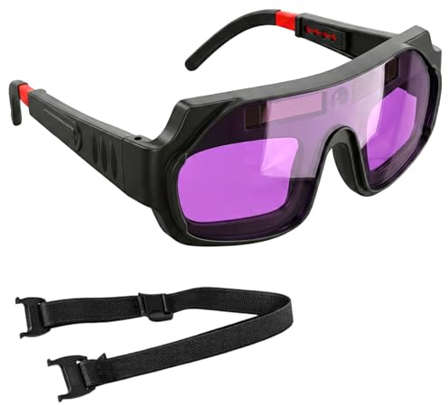 DNTHYRIN Welding Glasses Featuring Auto-Darkening Technology, Professional Welding Goggles with Adjustable Fit, Essential Eye Protection for Arc Welding