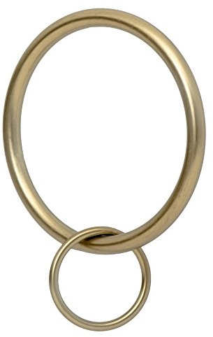 Ivilon Draperie Œillet Anneaux de Rideaux – 5,1 cm Bague Passant pour Crochet épingles, Lot DE 14 Warm Gold