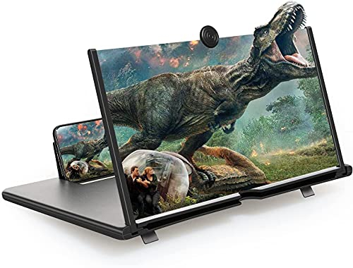 STEBRUAM 16 Pulgadas Lupa de Pantalla de teléfono, Amplificador de Móvil Adecuado para Ver películas en un telé Inteligente