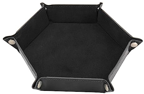 TROONZ Plateau à dés | Support en Cuir PU et Tapis Roulant pour dés - Porte-dés Portable et Rangement pour Jeux société, Plateau à dés et Rangement pour Noël, la, Les Amis