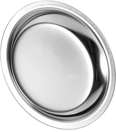 BESTonZON Stainless Steel Tea Bag Holder Dish - Round Decorative Tea Bag Coaster for Storage - 304 Stainless Steel, Silver, 2.17 X 2.17 X 0.2 Inches, Multi-Functional for Tea Bags, Tea Strainers,