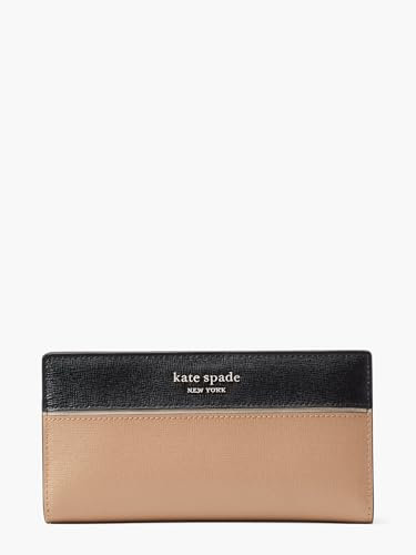 kate spade new york Women's Morgan Saffiano Leather Wallet Bi-Fold, Cafe Mocha Multi, One Size
