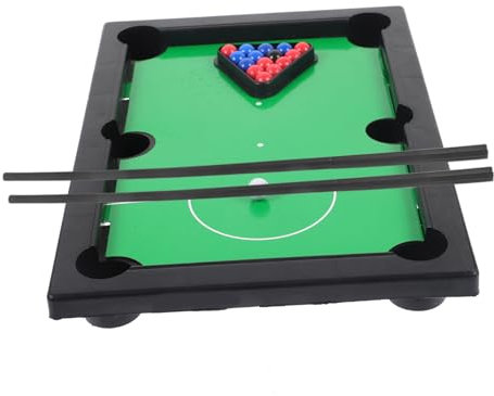 Yardwe Mini-billardspiel für Jungen und Mädchen Pädagogischer Snooker-billardtisch Billardtischspielzeug für Jungen und Mädchen Tragbarer Billardtisch Aus Kunststoff Sicher für Kleinkinder