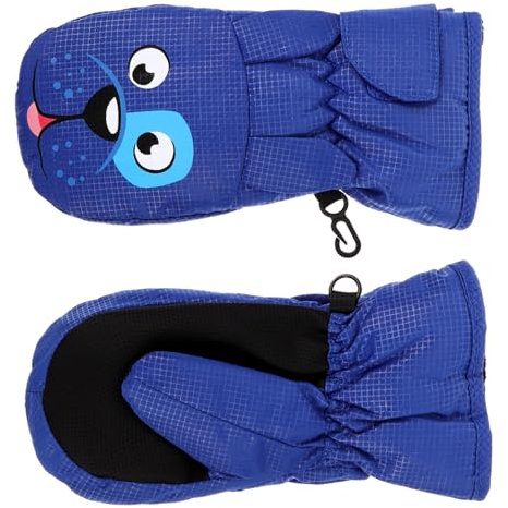 OHPHCALL Skihandschuhe Für Kinder Schneehandschuhe Warme Fäustlinge Leicht Anzuziehen Für Kleinkinder Skifäustlinge Für Jungen Und Mädchen