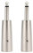 Conectores XLR de 3 Pines, Profession 3 Pines XLR Hembra a Conector Hembra de 6,35 mm, Enchufe de Cable de Micrófono, Adaptador XLR a Jack Mono, Adaptador de Micrófono de Audio Estéreo,2 Piezas
