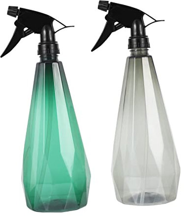 BESPORTBLE Flacon Vaporisateur 1L Vide - Lot De 2 Pulvérisateurs En Plastique Pour Jardinage Et Salon De Coiffure - Spray À Brouillard Continu Avec Poignée Ergonomique