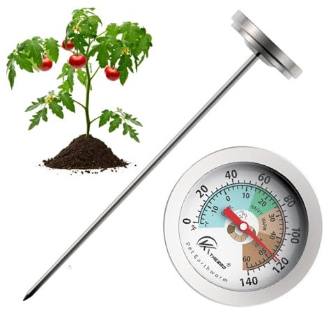 Ynnnhik trädgårdstermometer – 18 cm yttertermometer | hållbart material