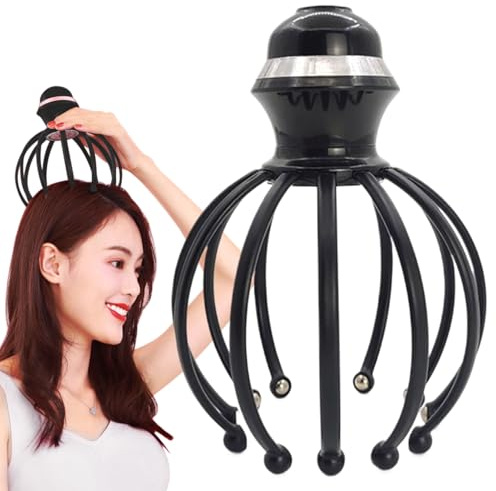 Electric Octopus Claws | Head Massage Spider with 20 Fingers | Head Massage Spilla with 12 Fingers Scalp | Rechargeable Scalp Massager | Vibration Massager