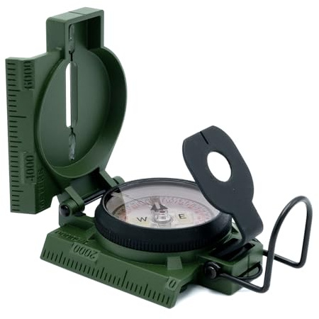 Brunton Model 94 Advanced Lensatic Compass, Military Grade, Phosphorescent, Aluminum Body, Made in USA