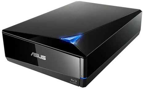 ASUS Potente Unidad BLU-Ray con Velocidad de Escritura de 16x y USB 3.0 para Mac/PC Unidad óptica BW-16D1X-U/BLK/G/AS/P2G