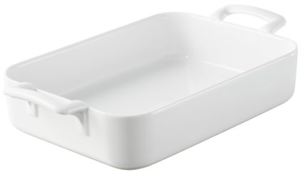 Revol 616952 Plat à Four Rectangulaire Porcelaine Blanc 19 x 12,5 x 5 cm